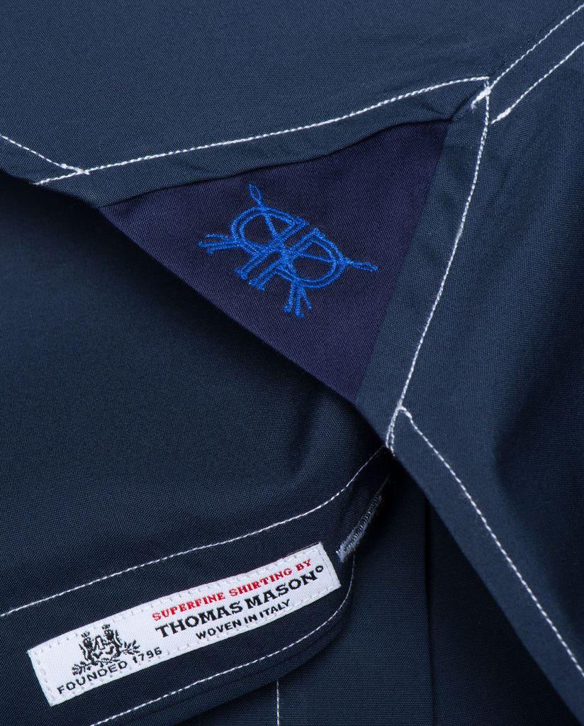 Tailored - Navy with White Stitch