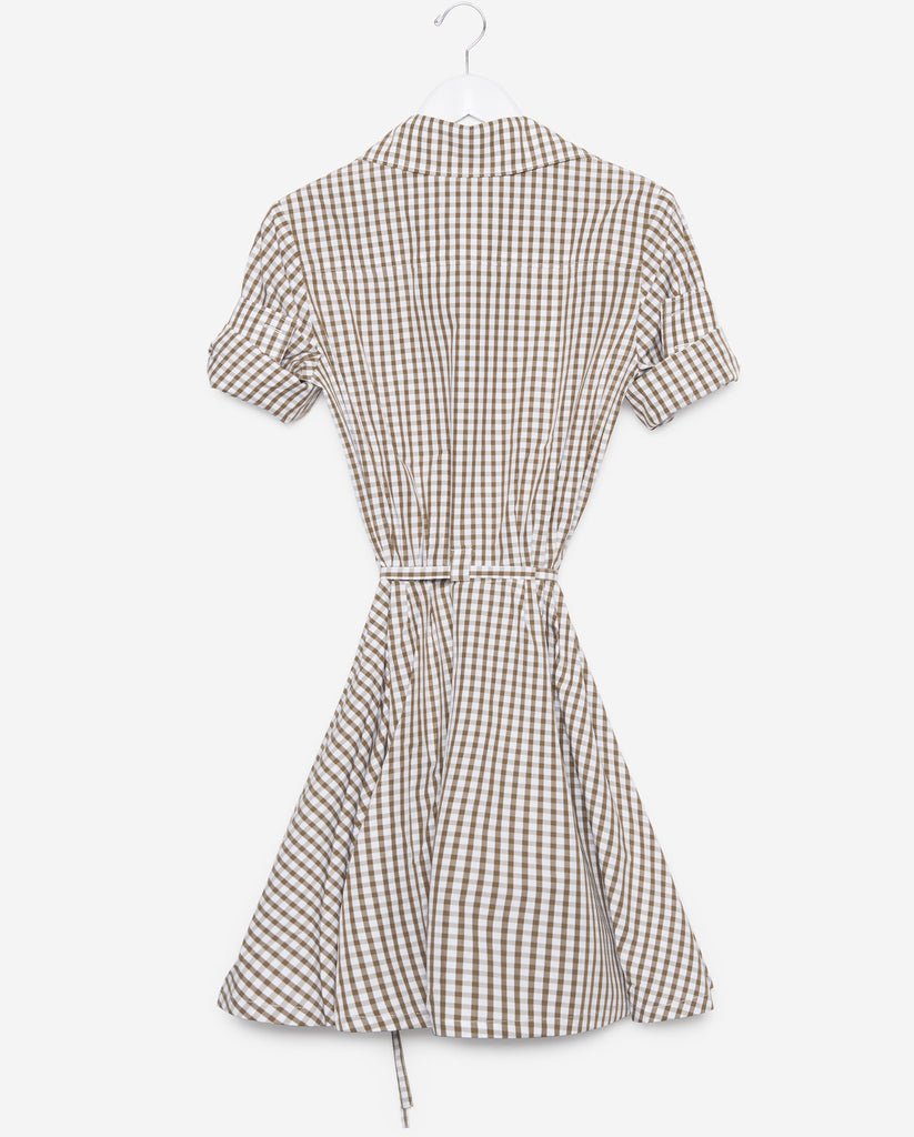Sabrina - Olive Gingham