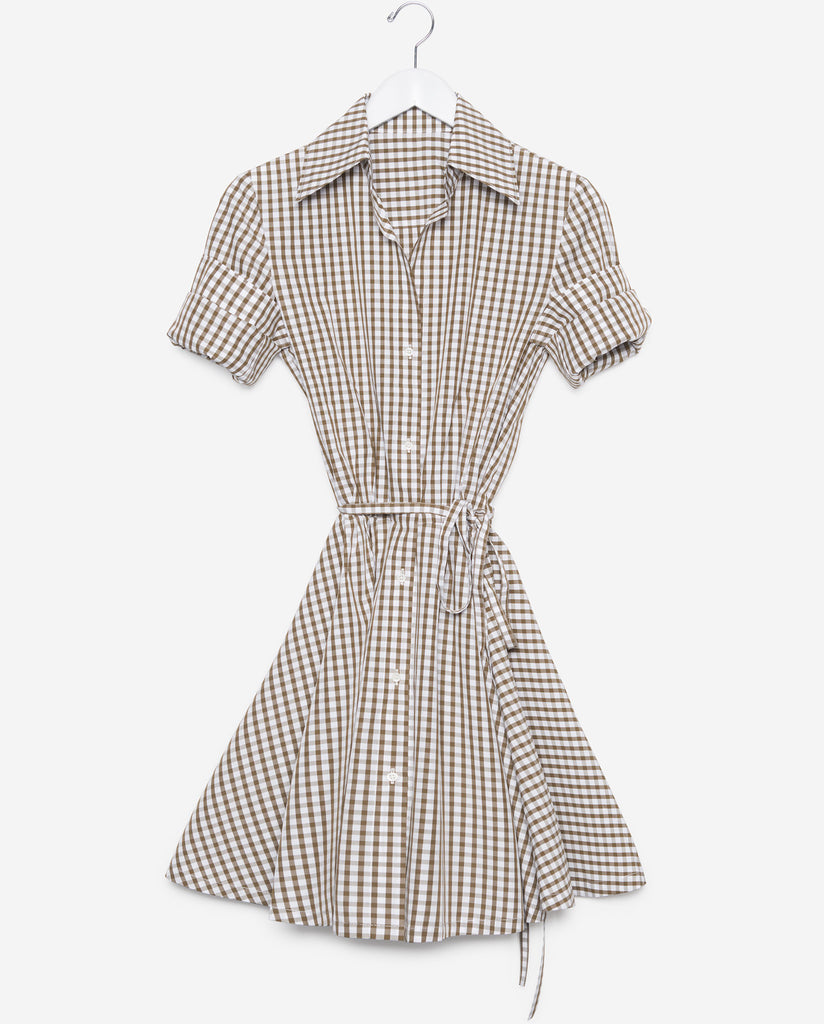 Sabrina - Olive Gingham