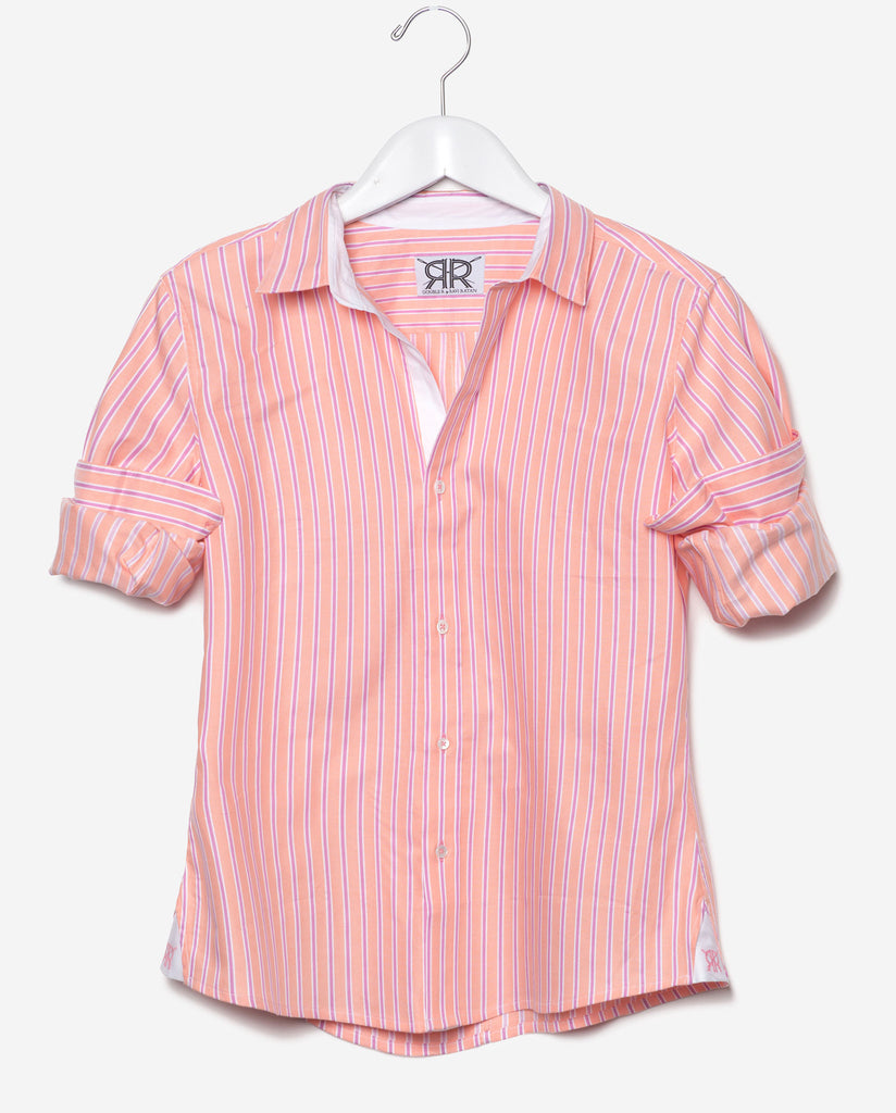 Tailored - Peach and Pink Stripe