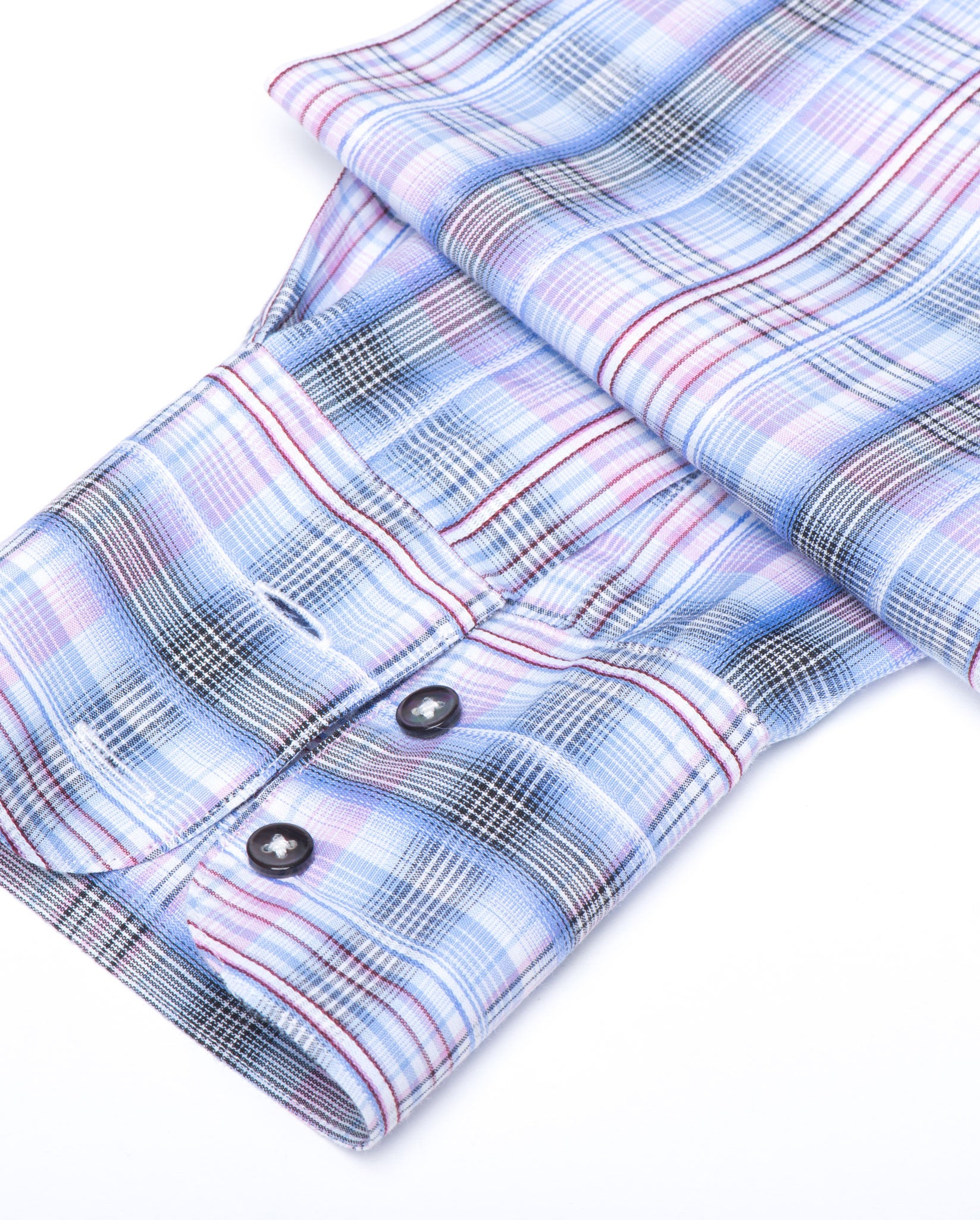 Tailored Shirt - Pink and Blue Plaid Women's Button Down by Double R Double R Brand - Dallas Tailored Shirt - Pink and Blue Plaid Women's Button Down by Double R Double R Brand - Dallas