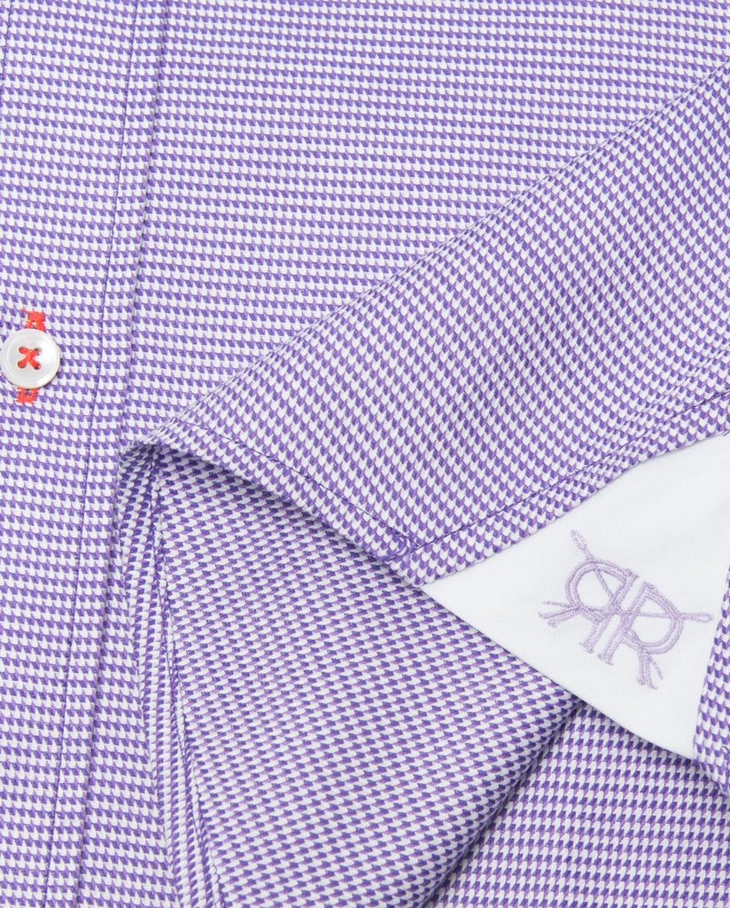 Tailored - Purple Houndstooth