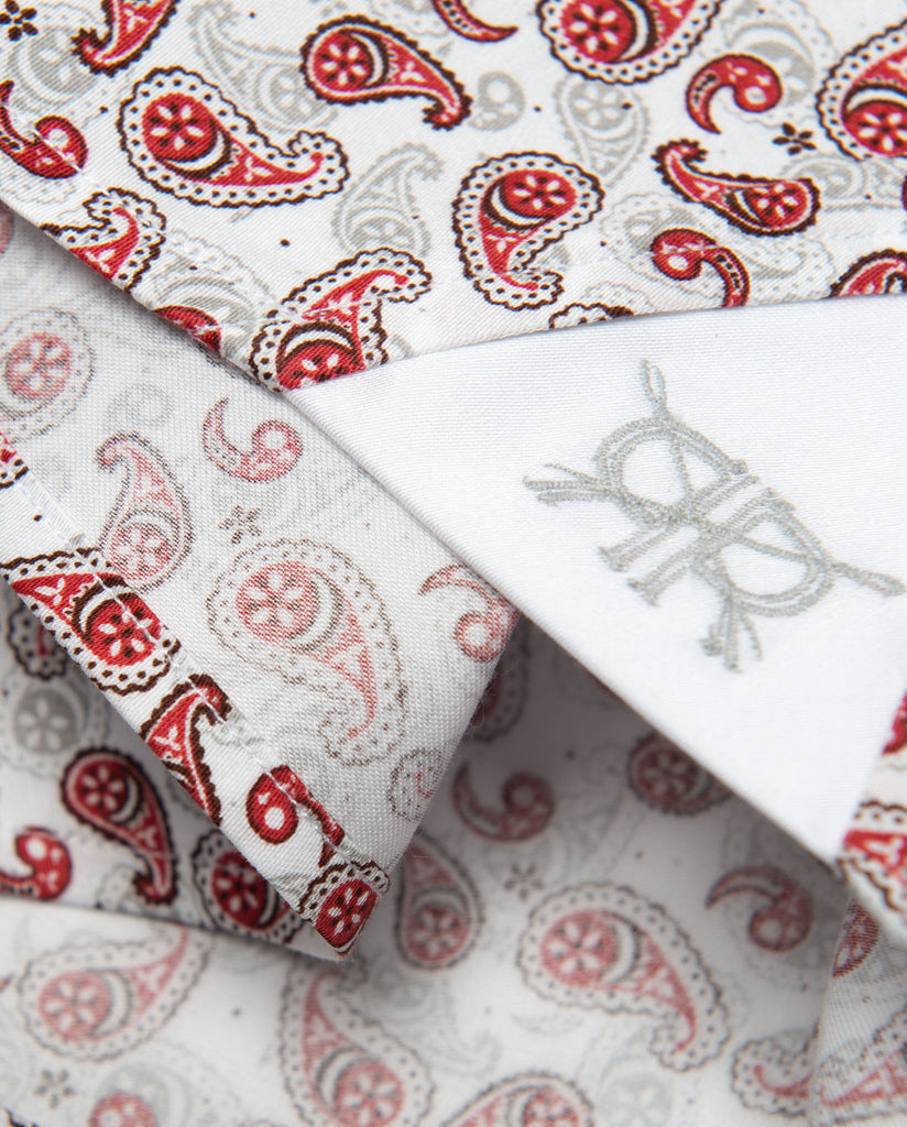 Tailored - Red Paisley