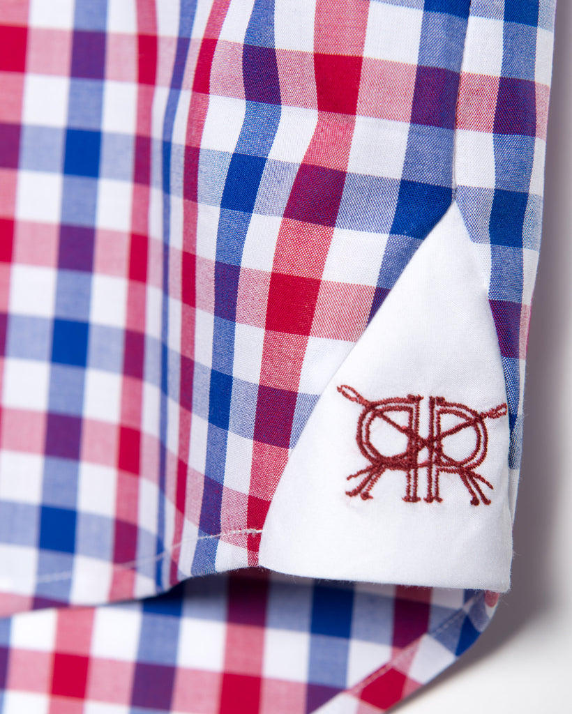 Sleeveless - Red and Blue Gingham