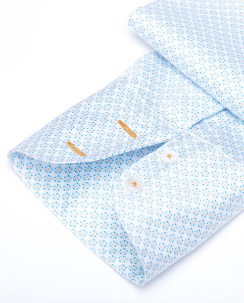 Tailored Shirt - White with Sun Print Women's Button Down by Double R ...