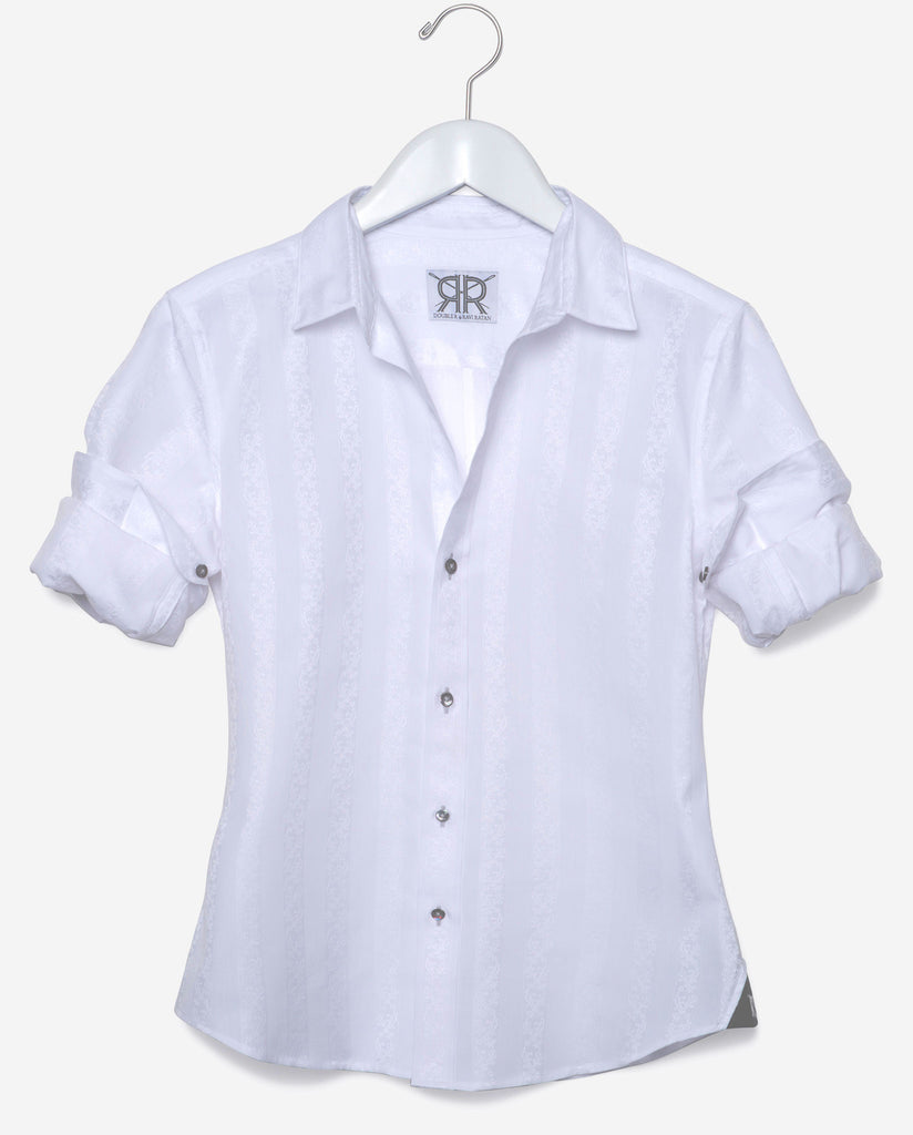 Tailored - White Jacquard