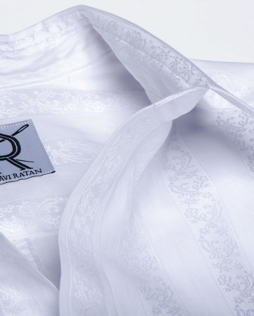Tailored - White Jacquard