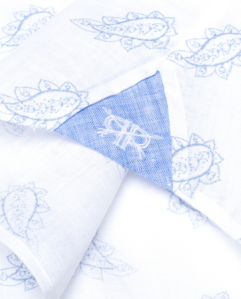 Tunic - Blue Paisley Linen