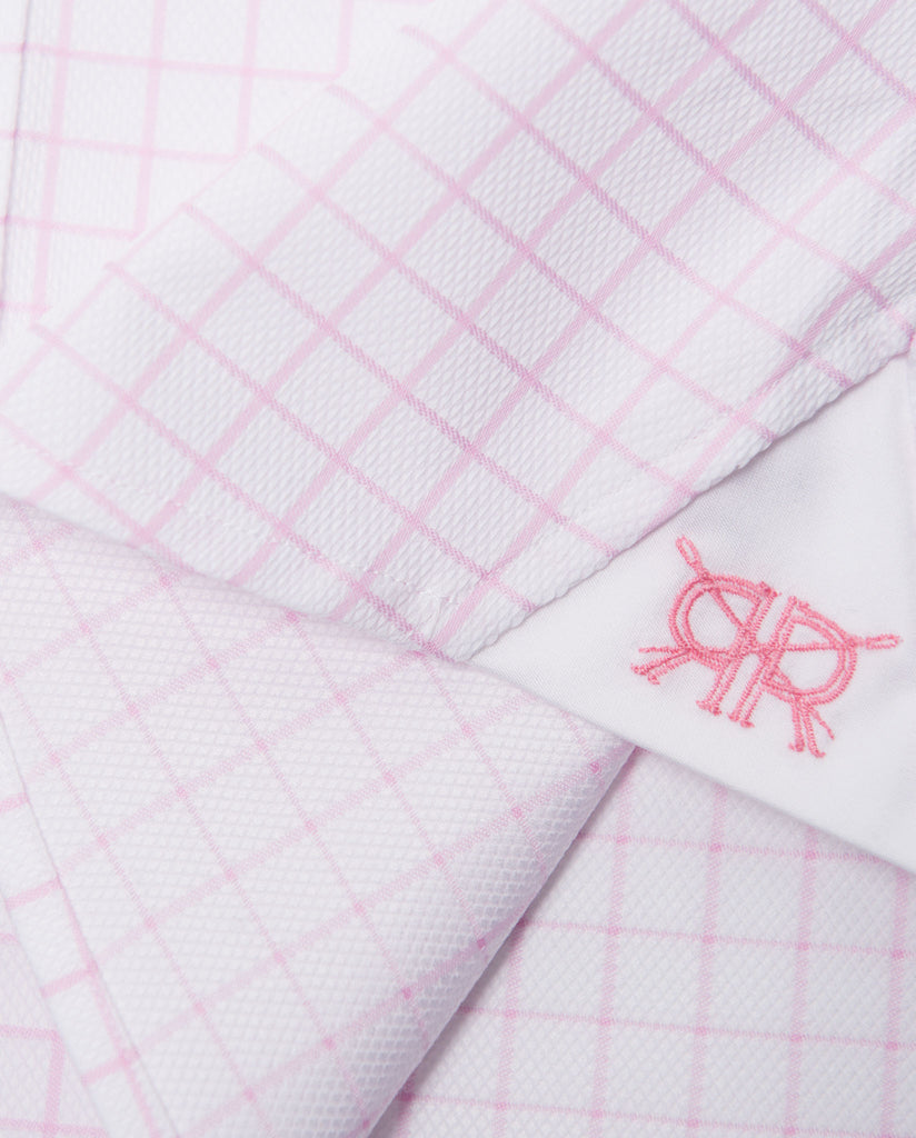 Tailored - White with Pink Check
