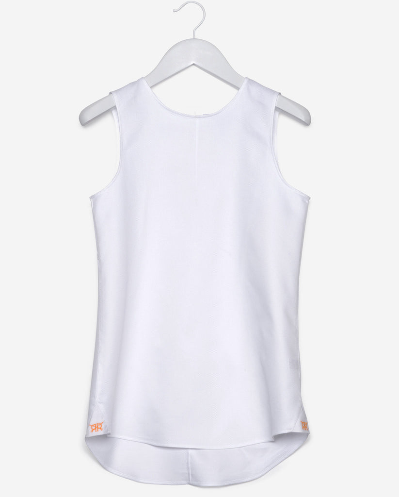 Sleeveless - White Textured