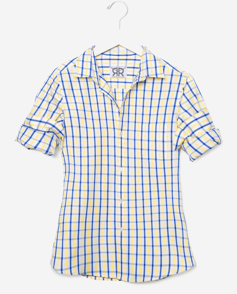 Tailored - Navy and Yellow Check