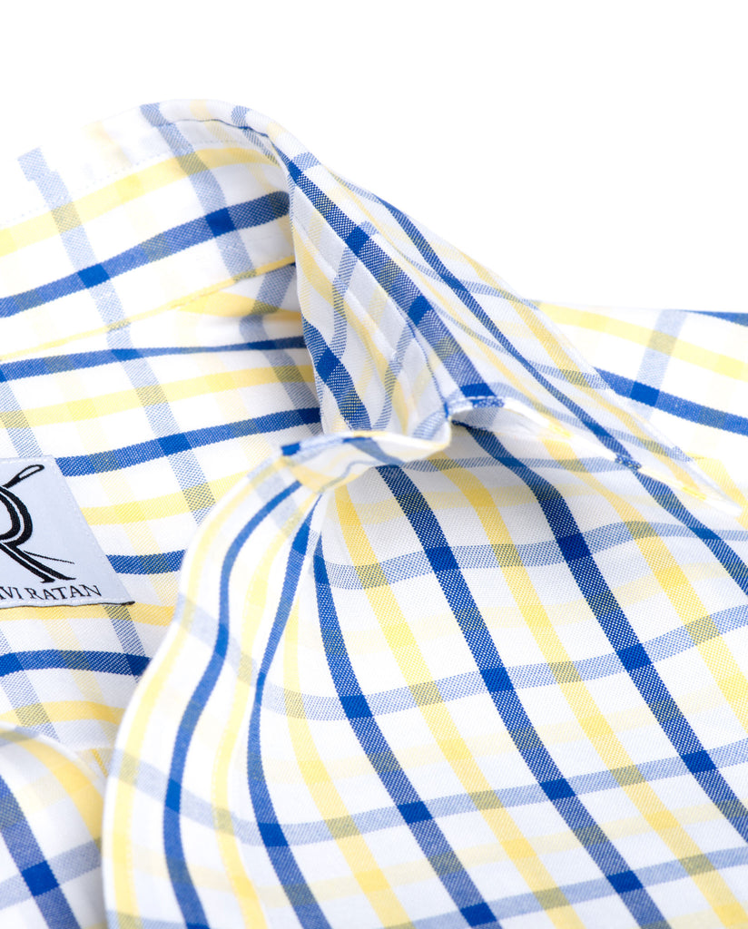 Tailored - Navy and Yellow Check